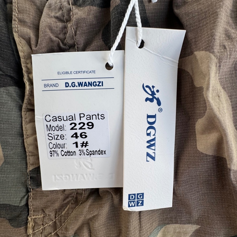 Camo Cargo Shorts Mens 46 New Tactical Streetwear Y2K Utility Baggy Ripstop - Picture 4 of 13